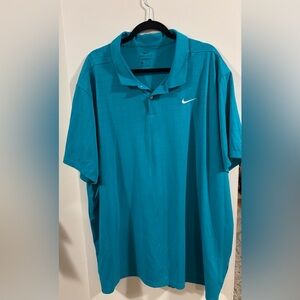 Nike Men's Turquoise Polo Shirt 4XL